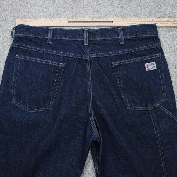 Tyndale FR Jeans Mens 35x34 Blue 5-Pocket FRMC FLF 800 Flame Resistant Workwear - Picture 6 of 16